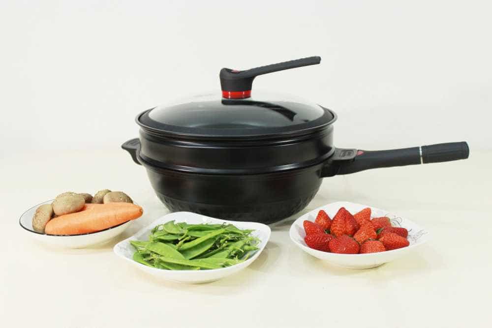 我要打八个,英国帝伯朗灵感系列钛钻不粘锅炒锅使用评测