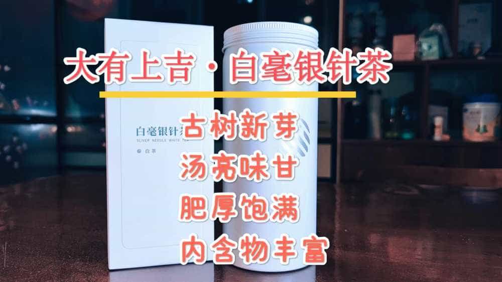 古树新芽,汤亮味甘,大有上吉白毫银针茶