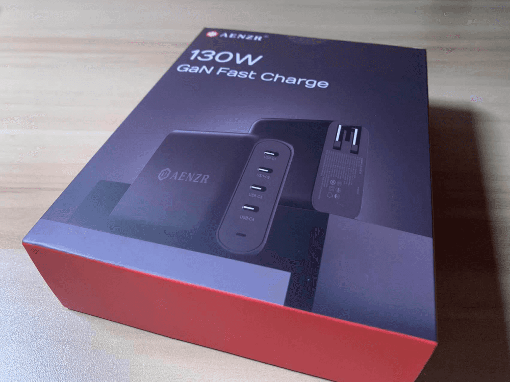 AENZR 130W氮化镓四口充电器,出门一个就够了~