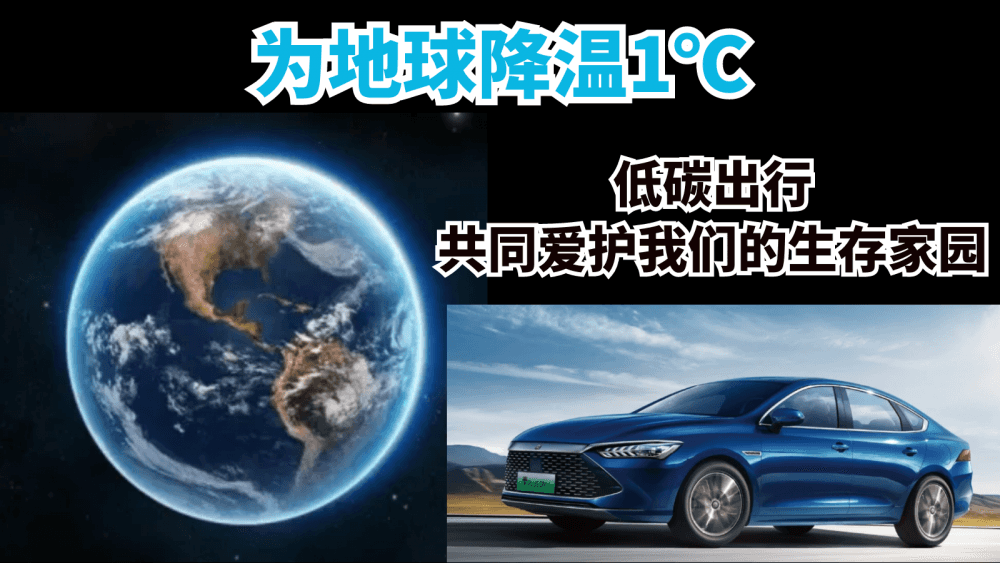 低碳出行，为地球降温1℃，共同爱护我们的生存家园