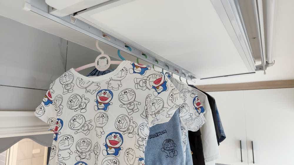 凯迪仕T22晾衣机评测：电动升降，无需联网语音控制真实用