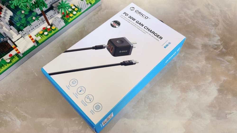 苹果30W线充套装,还得看ORICO M30C  Mini氮化镓充电器