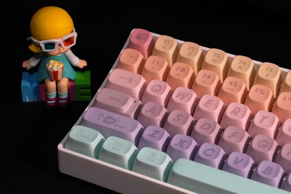 洛斐小翘棉花糖无线机械键盘:软软的、萌萌哒,少女至爱!