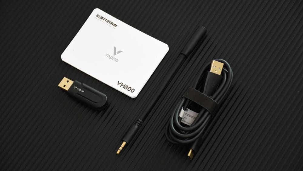 雷柏VH800双模无线游戏耳机：物理双音腔结构，40mm石墨烯发声单元