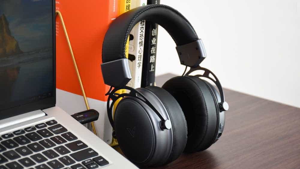 雷柏VH800双模无线游戏耳机：物理双音腔结构，40mm石墨烯发声单元