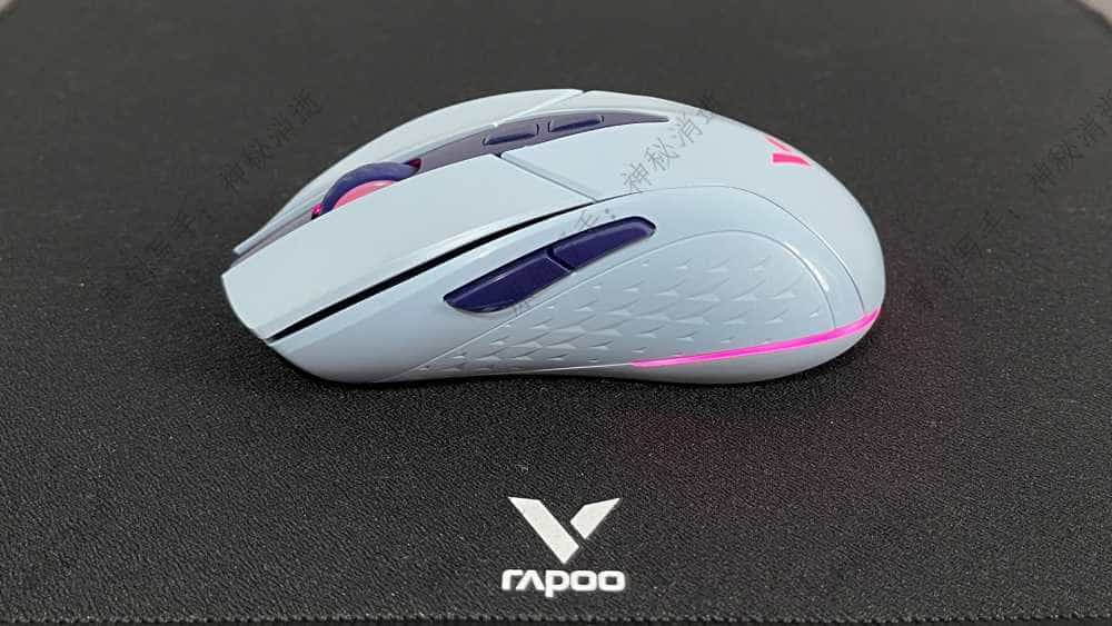 无感延迟、轻灵微操、对称设计、酷炫灯效-雷柏V300W有线无线双模RGB游戏鼠标评测指南