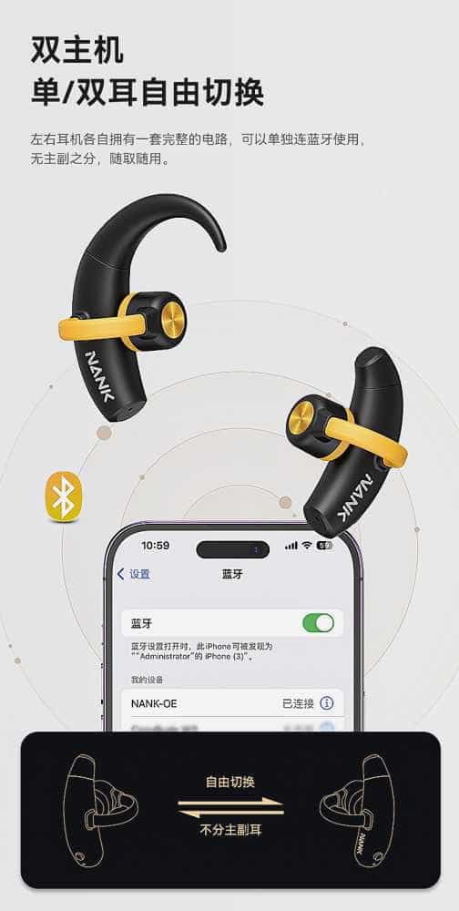 试用第121期  NANK南卡OE真无线骨传导耳机免费众测资格