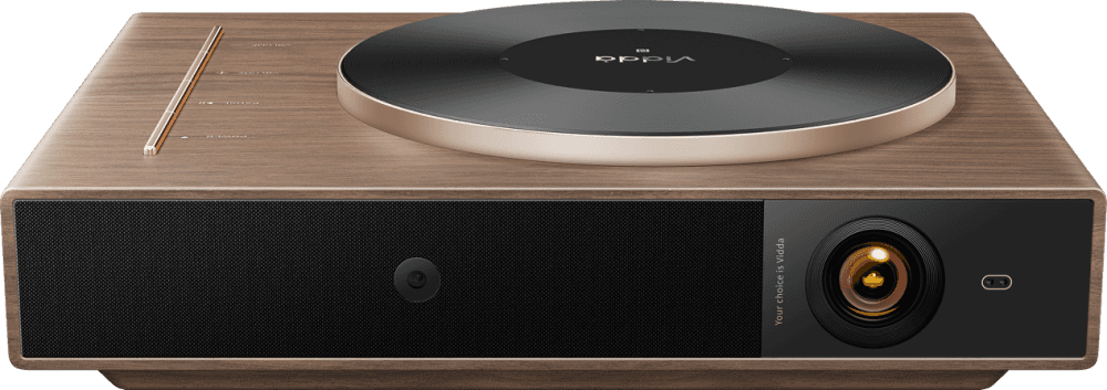 【厂商供稿】怀旧黑胶唱机造型 95后产品经理打造的智能投影Vidda悦己M1来了!