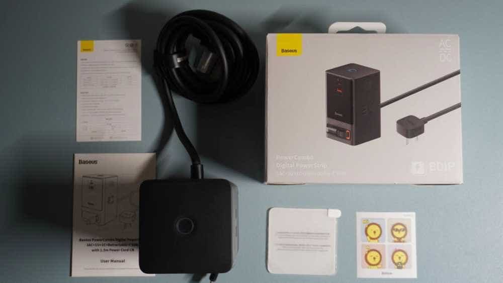 多设备快速充电,倍思65W插线板氮化镓充电器,高效安全智能控制