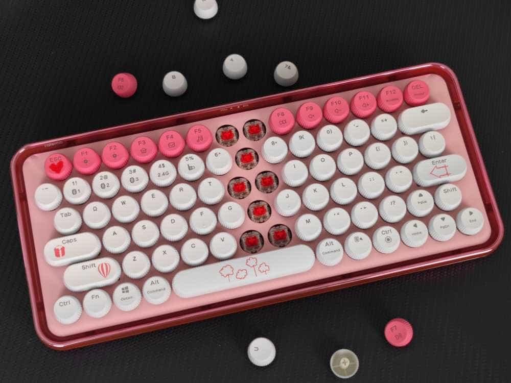 无法抗拒的少女粉 手感有毒的国产轴：雷柏ralemo Pre5多模机械键盘体验