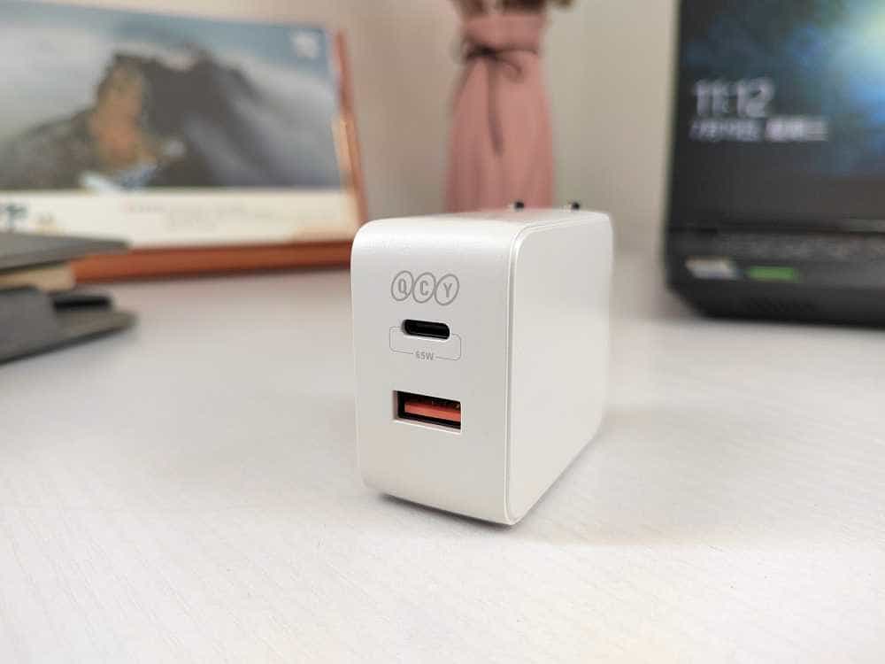 拒绝电量焦虑,QCY 65W双口氮化镓快充头体验