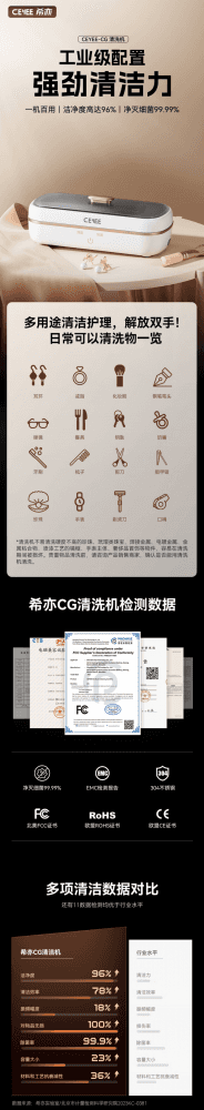 试用第133期 希亦CG声波清洗机众测资格