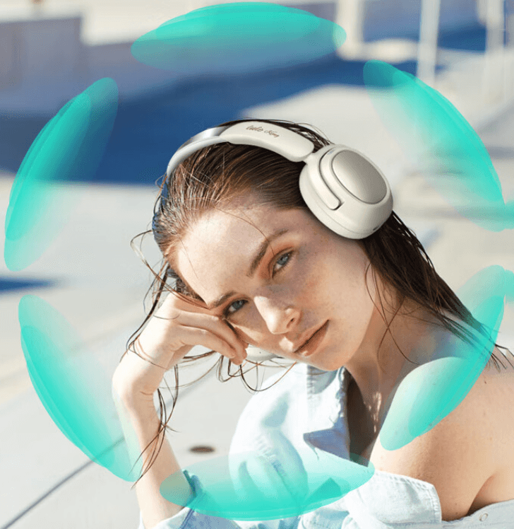 全景音效,乐无止境|灵野G6头戴式智能降噪蓝牙耳机,给你清晰的声音世界