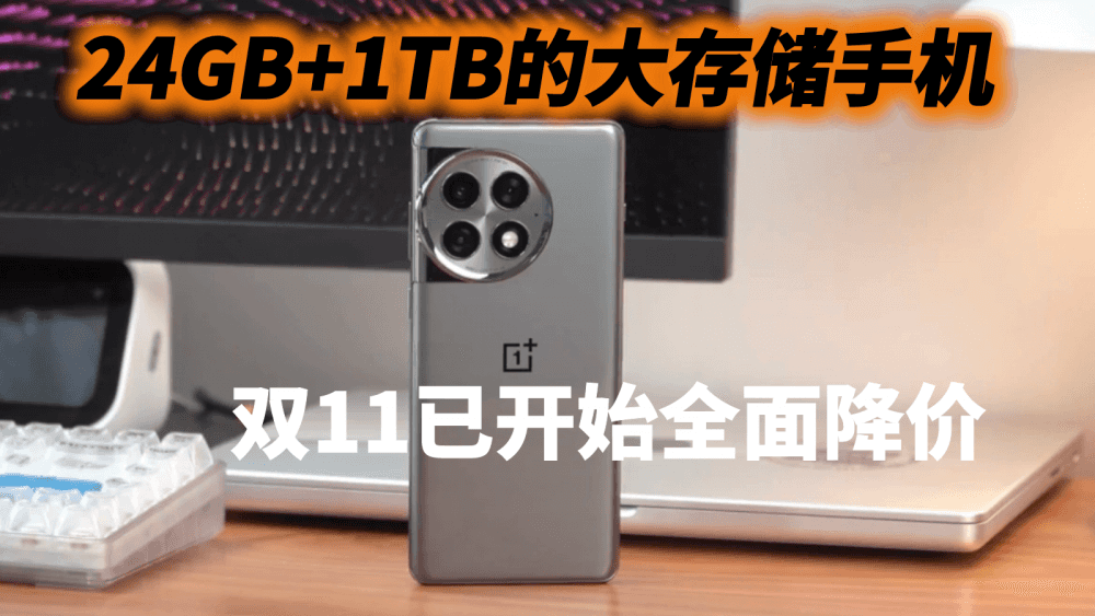 想让手机多用几年,尽量选择24GB+1TB规格,双11已开始全面降价