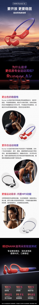 第177期 南卡Runner Air不入耳耳机众测申请资格