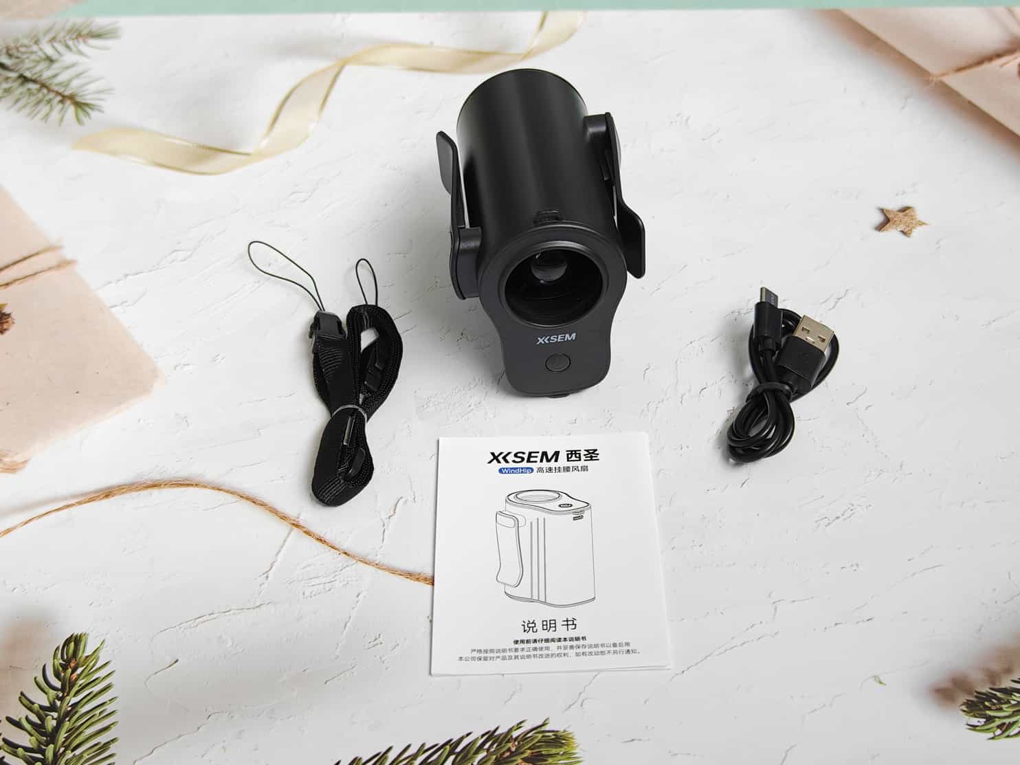 西圣 WindHip 高速挂腰风扇：182g轻量化设计，带走夏日热量