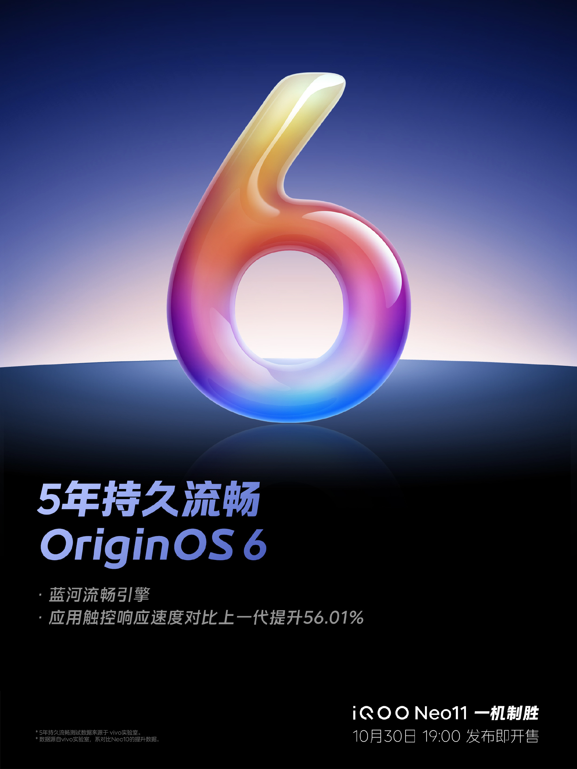 iQOO Neo11首批搭载OriginOS 6!官方:5年持久流畅
